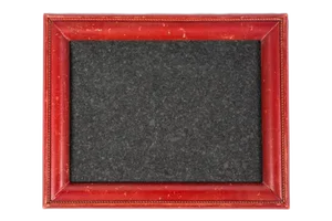 1950s French Hand-Stitched Red Leather Frame