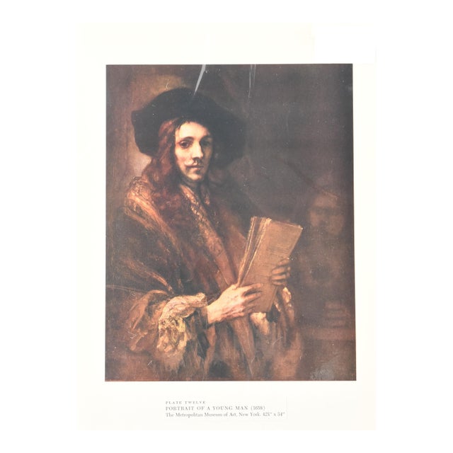 Rembrandt "Portrait of a Young Man" (1658) – Metropolitan Museum of Art Print Reproduction For Sale