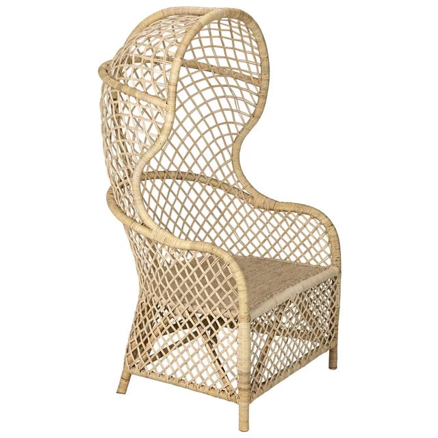 Mid-Century Modern NOIR Gigi Chair, Rattan For Sale - Image 3 of 5