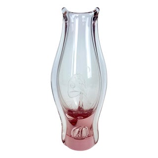 Alexandrite Glass Vase by Miloslav Klinger for Železný Brod, 1960s For Sale