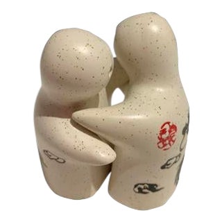 Hugging Salt & Pepper Shakers - a Pair For Sale