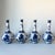 A rare quartet of antique "Silicon China" vases by the prestigious English maker, Booths. These pieces are decorated in...