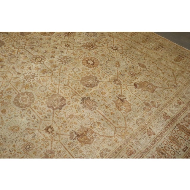 Antique Zabihi Collection Persian Tabriz Carpet - 9'2" x 12'3" For Sale - Image 10 of 10