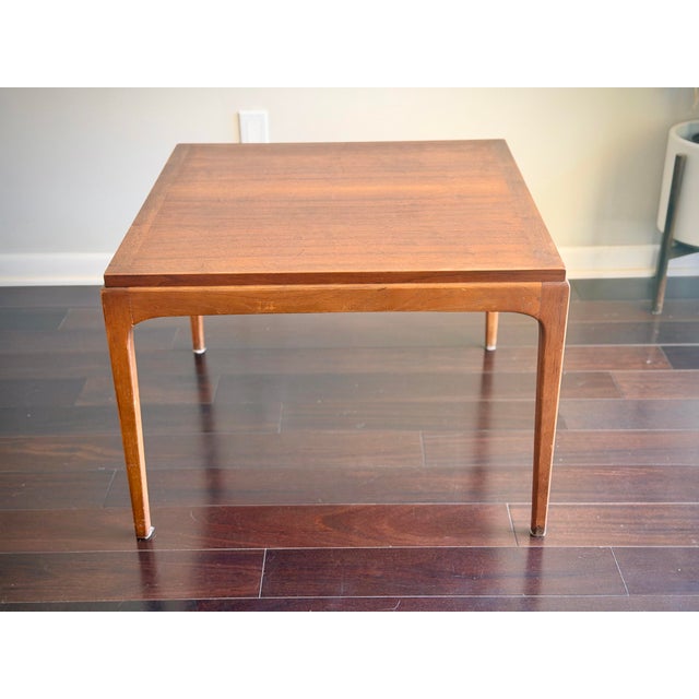 A vintage Lane Furniture square occasional table from the sought-after Rhythm Collection, Style No. 997-06, made in...