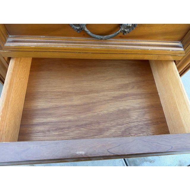 Wood Dixie Mediterranean Commode Nightstands – Model 730 21 (Pair) For Sale - Image 7 of 10