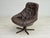 Danish Leather Swivel Lounge Chair by H.W. Klein for Bramin, 1970s For Sale - Image 9 of 16