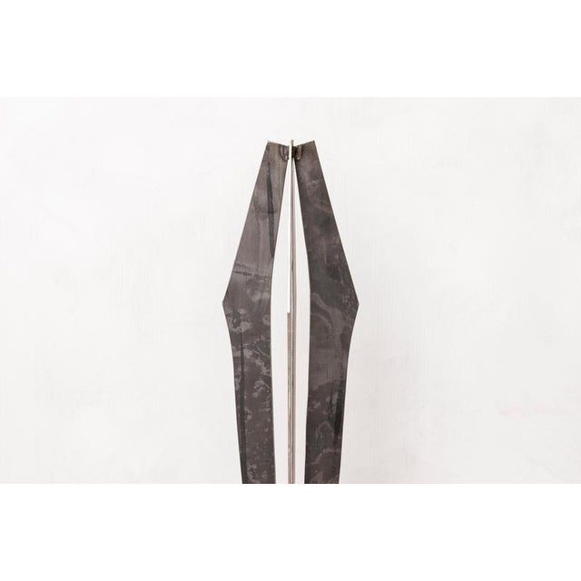 Not Yet Made - Made To Order Signes Wall Sculpture in Natural Steel by Jean-Baptiste Van Den Heede For Sale - Image 5 of 10