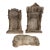 Set of 3 Vintage Plaster Architectural Wall Plaques With Renaissance Doorway Reliefs & Cherub Fragment For Sale
