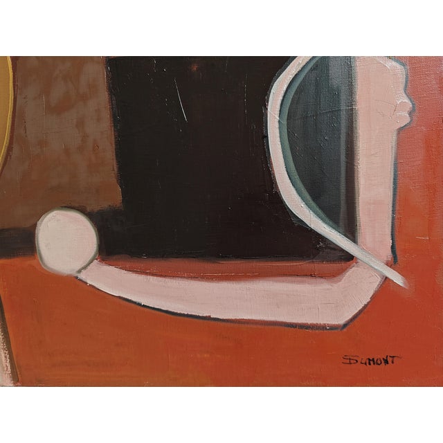 Topographie Du Reve, Large Abstract Geometric, Textured, Expressionism, Framed by Sophie Dumont For Sale - Image 4 of 8