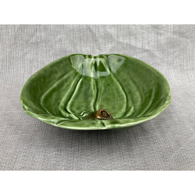 Vintage Olfaire Majolica Green Bell Pepper Bowl For Sale - Image 15 of 17