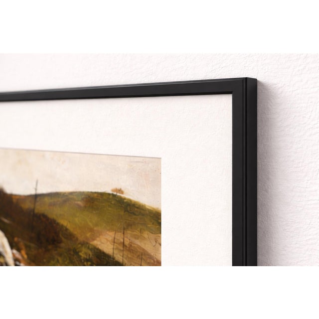 Mid 20th Century Wyeth Study Pair — Hillside Waterfall Study & Landscape Composition — Plates 41–42 For Sale - Image 9 of 12