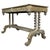 Wood Antique Victorian Oak Writing Table with Carved Decoration For Sale - Image 7 of 11