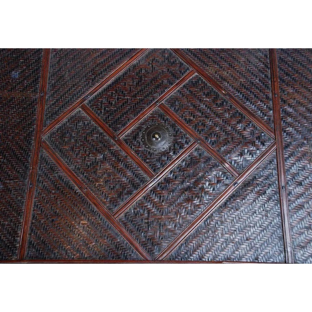 2020s Chinese Caned and Lacquered Trunk For Sale - Image 5 of 6