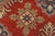 Red Kazak Rug 9’2” X 11’9” Red Wool Tribal Hand-Knotted Oriental Carpet For Sale - Image 8 of 15