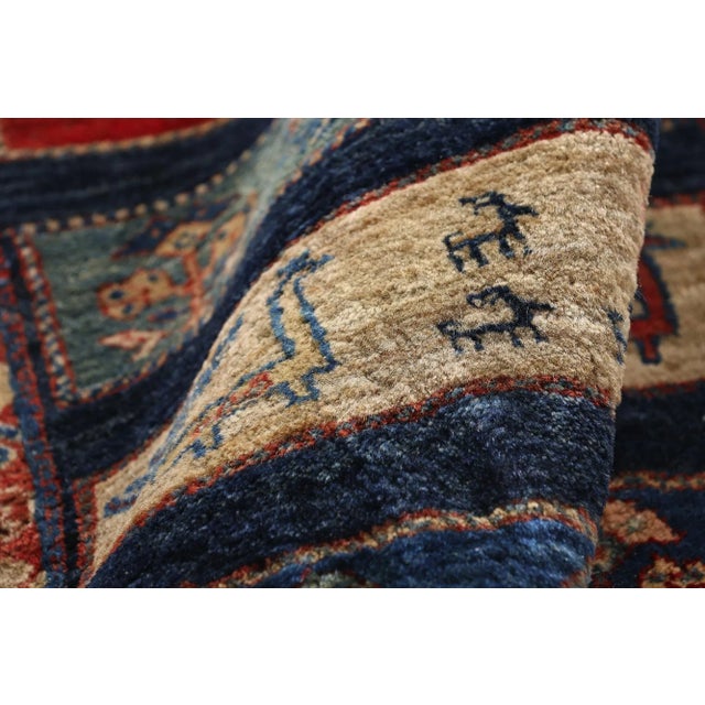 Vintage Persian Gabbeh Rug, 02'04 X 05'01 For Sale - Image 4 of 10
