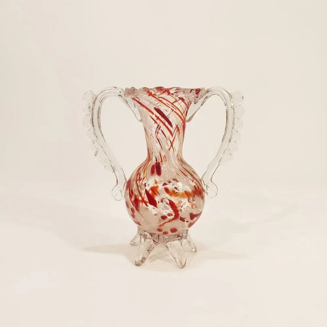 Glass Glass Vase from Gordiola, Mallorca, 1950s For Sale - Image 7 of 7