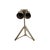 Early 21st Century Binoculars Chrome Double Lenses on Tripod Stand Vintage Nautical Office Decor For Sale - Image 5 of 9