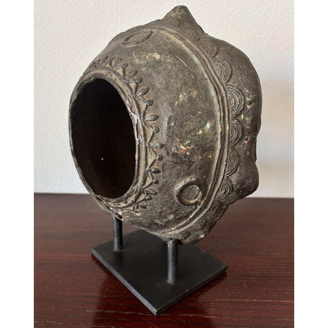 Metal West African Bronze Currency Bracelet, Gan People, Burkina Faso, on Custom Stand For Sale - Image 7 of 15