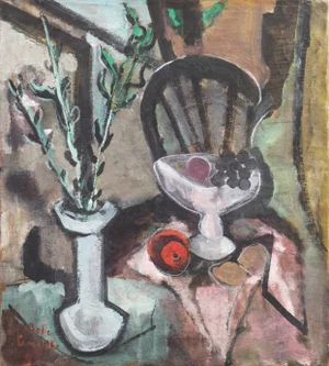 'Interior With Still Life' by Belle Golinko, 1940s; Society of Independent Artists, Dallas Art Museum, Jewish Woman Artist