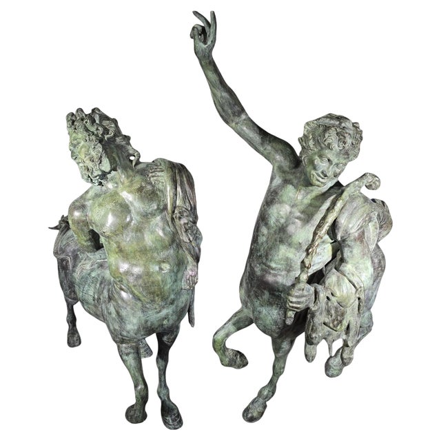 Monumental Furietti Centaurs in Bronze, 1950, Set of 2 For Sale