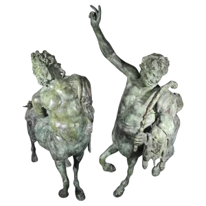 Monumental Furietti Centaurs in Bronze, 1950, Set of 2