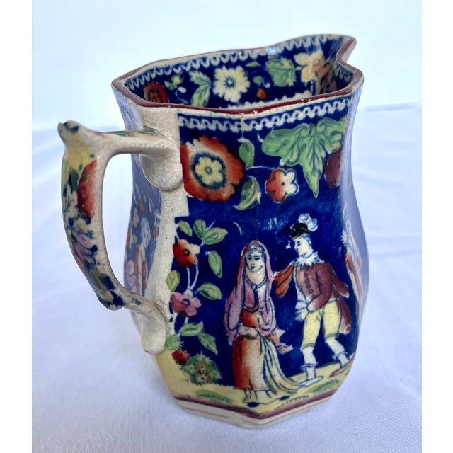 Antique 1820s Staffordshire Pearlware "The Duenna" Mask Jug Pitcher For Sale - Image 15 of 18