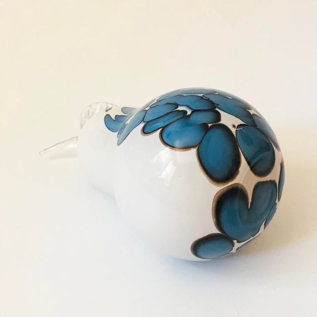 Glass Large Art Glass Pear by Zorza Poland For Sale - Image 7 of 8