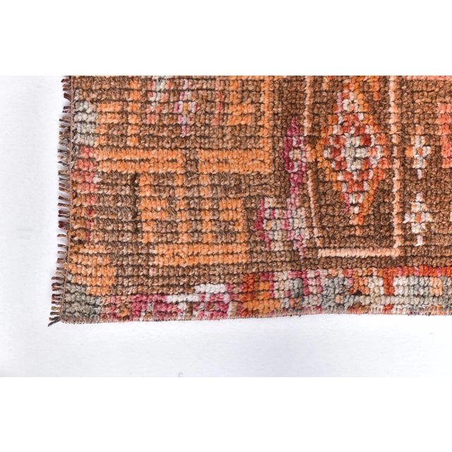 Textile Vintage Runner Rug in Wool For Sale - Image 7 of 12