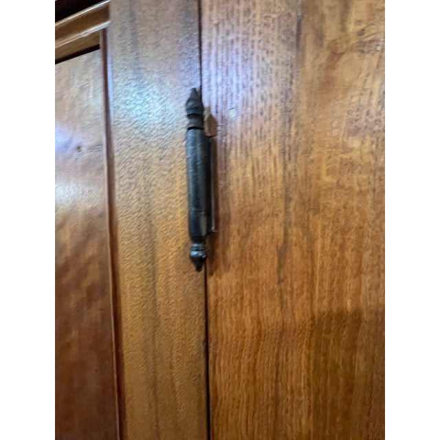 Antique Oak 2 Door Armoire Cabinet Pantry Late 1800's For Sale - Image 9 of 11