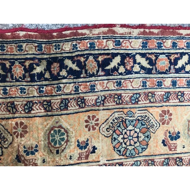 Silk Tabriz Prayer Rug For Sale - Image 11 of 18