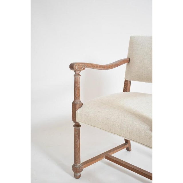 1940s Cerused Oak Lounge Chairs, 1940s, Set of 2 For Sale - Image 5 of 6