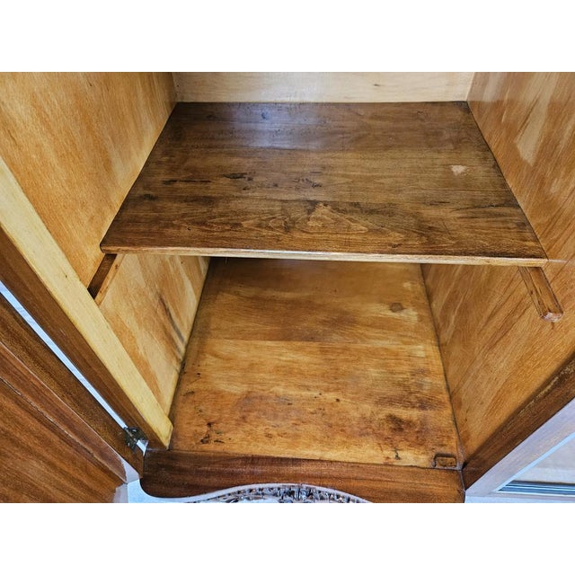 Chippendale Sideboard with Marble Top and Sliding Glass, Italy, 1920s For Sale - Image 17 of 18