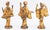 Mid 20th Century James Mont Style Gilt Metal Figural Sculptures, 3 For Sale - Image 5 of 7