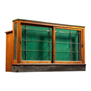 Early 20th Century General Store Display Counter With Glass Showcase For Sale