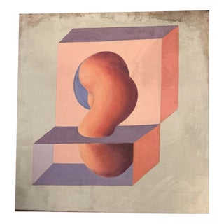 H. J. Müller, Abstract Composition, Oil Painting on Canvas For Sale