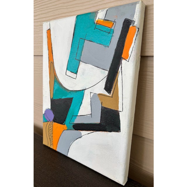 Abstract David Mac Innes Painting on Canvas 2014 Abstract Geometric Original For Sale - Image 3 of 10