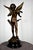 A superb bronze with brown patina "cupid" by louis auguste moreau style with a very nice patina, black marble base, it is...