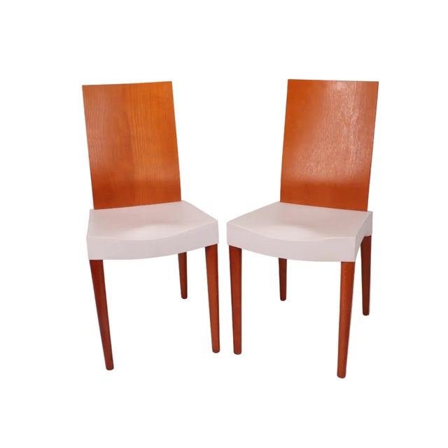 Philippe Starck for Kartell "Miss Trip" Side Dining Chairs in Light Gray - A Pair For Sale In Chicago - Image 6 of 9
