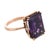 Mid 20th Century Victorian 8.00 Carat Amethyst 9k Rose Gold Cocktail Ring, Size 6.5 For Sale - Image 4 of 6