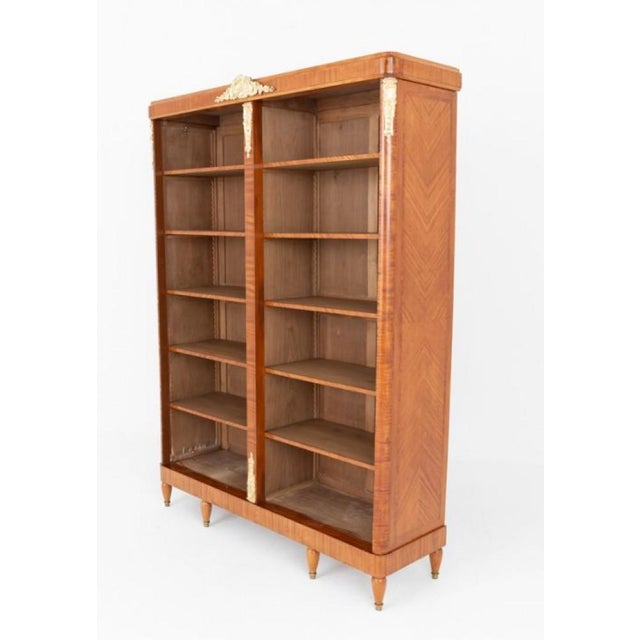 Sheraton Revival Display Cabinet in Satinwood, 1880 For Sale - Image 11 of 11