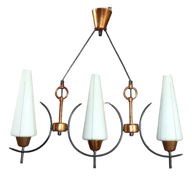 Hanging Lamp in Copper, 1960s For Sale