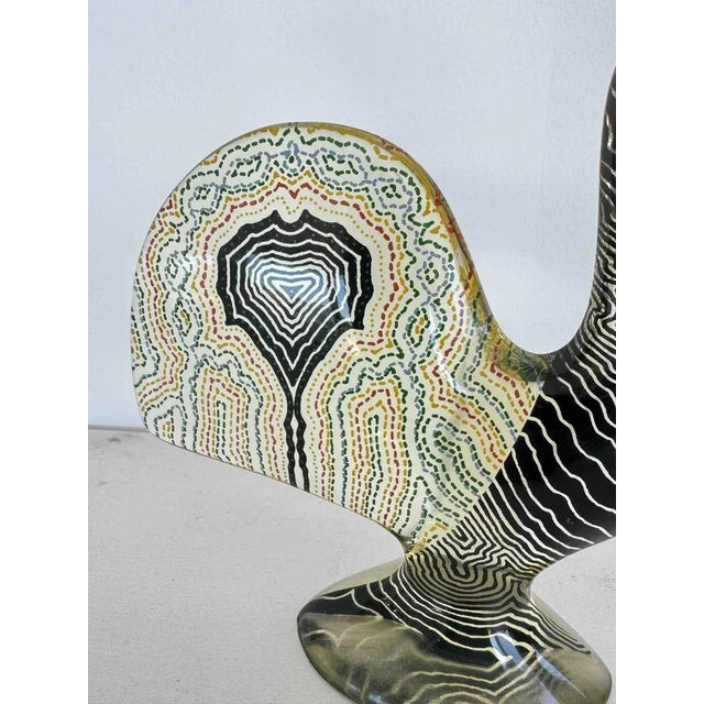 Abraham Palatnik, Modernist Rooster Sculpture, 1974, Multicolored Acrylic Resin For Sale - Image 10 of 18