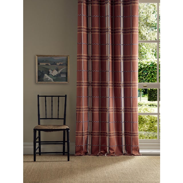 A bold statement check based on a book cover by Sanderson/Emery Walker Doves Press Hanover Check is inspired by a small...