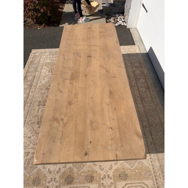 20th Century French Oak Monestary Table For Sale - Image 10 of 14