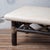 Shou Sugi Ban bamboo coffee table with a tessellated stone top and leather-lashed joints, 1980s. A refinished bamboo base...