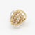 1980s Vintage Cellino 18k Diamond Natural Pearl Cocktail Ring, Size 5.75 For Sale In New York - Image 6 of 11