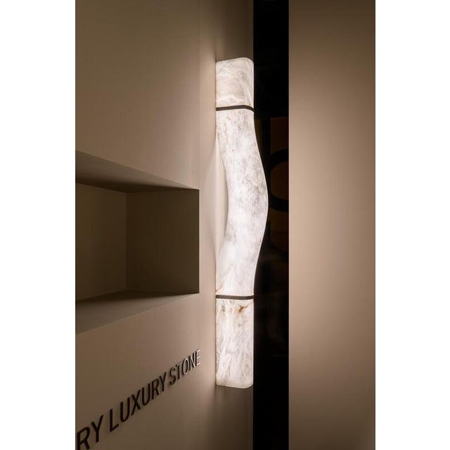 Signature WS Wall Lamp by United Alabaster For Sale - Image 4 of 6