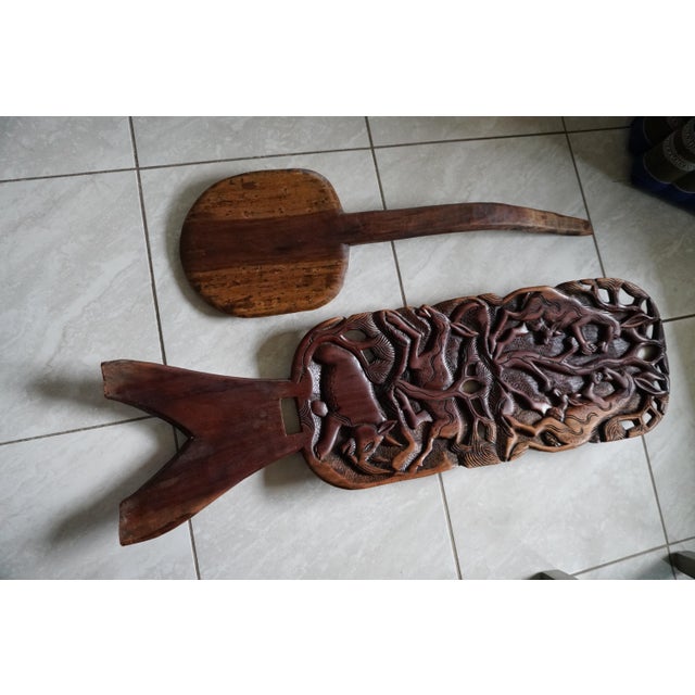 1980s 1980s Hand-Carved Malawian Wildlife Chair | Sculptural Folk Art Accent Chair For Sale - Image 5 of 9