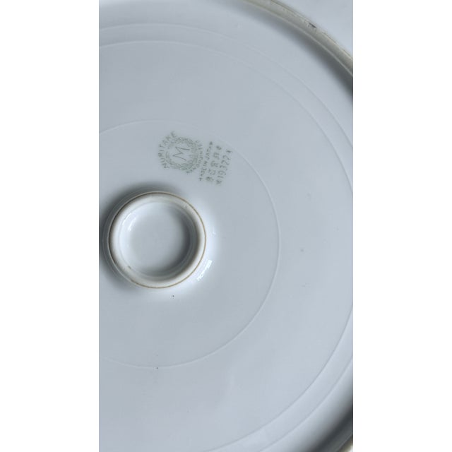 Ceramic Antique, Early 20th Century Noritake Japan Azalea Porcelain Serving Plate For Sale - Image 7 of 10