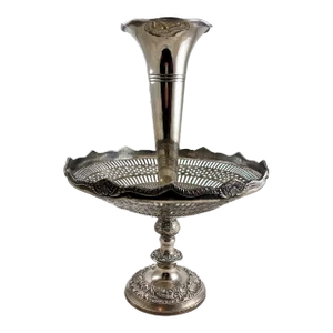 Two-Tier Silver Plated Pedestal Table Epergne